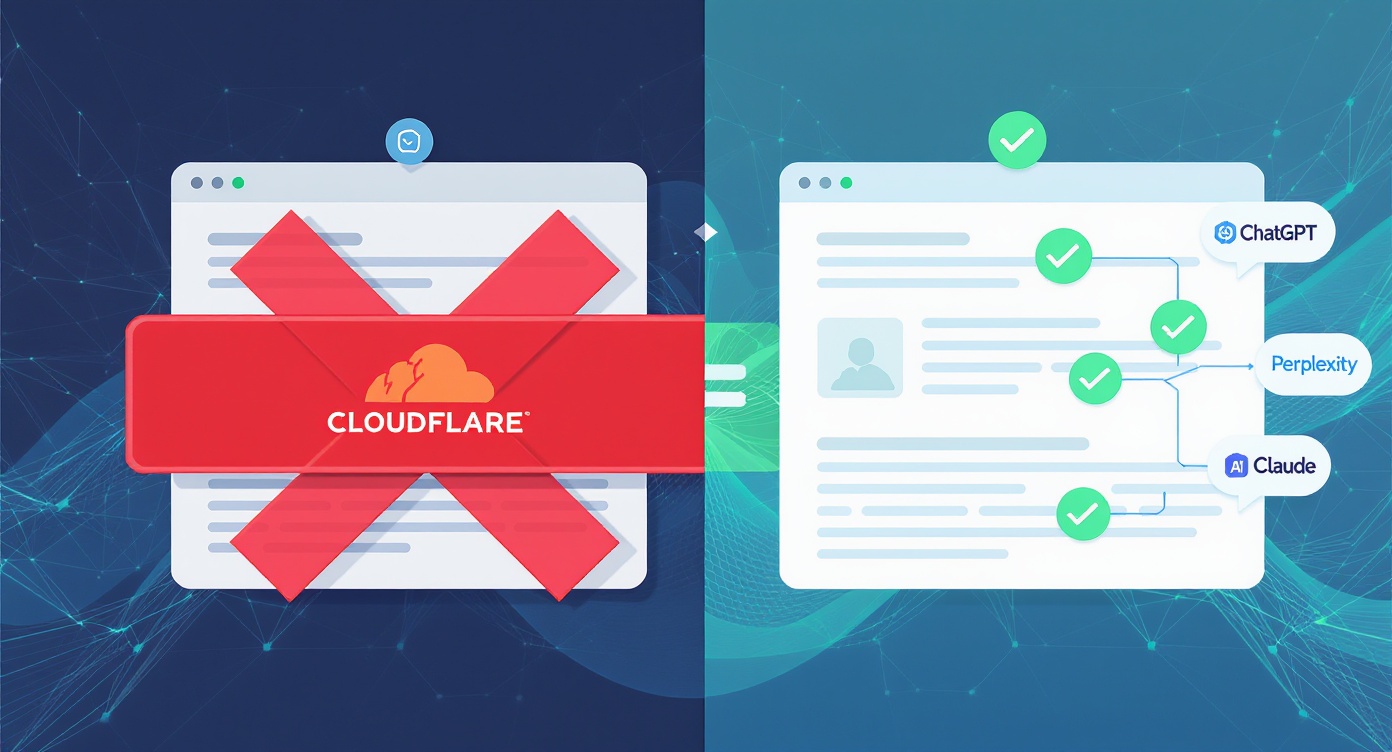 The Hidden AI Search Penalty: How Cloudflare's Default Settings Are Killing SMB Visibility in ChatGPT and Perplexity