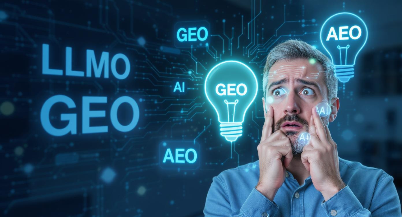 LLMO vs GEO: Why Small Businesses Don't Need a PhD in Marketing Acronyms